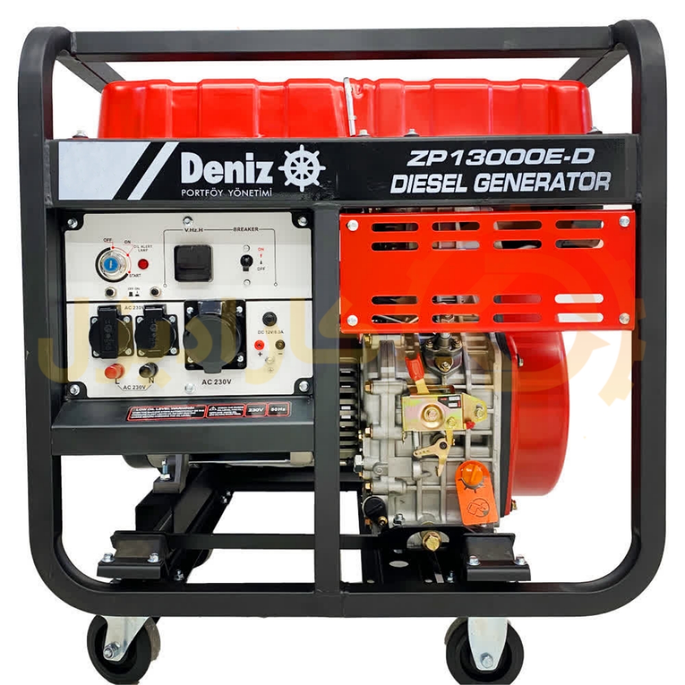موتور برق 9 کیلووات دیزلی استارتی دنیز مدل ZP13000E_D
